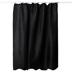 Zuhanyfüggöny, fekete, 180 x 180 cm