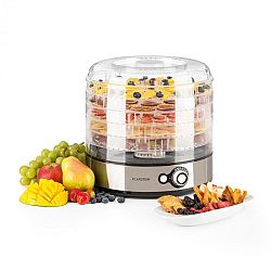 Klarstein Fruitower M gyümölcsszárító gép, 35-70°C, 5 polc, 200-240 W, nemesacél