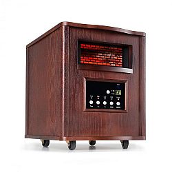 Klarstein Heatbox, infravörös hősugárzó, 1500 W, 12 órás időzítő, távirányító, sötét diófa