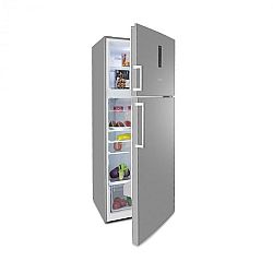 Klarstein Height Cool XXL, hűtőszekrény fagyasztóval, 330 l/95 l, LED, érintésvezérelt, nemesacél