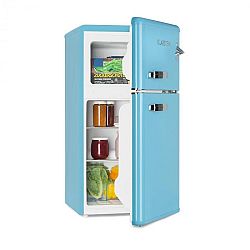 Klarstein Irene, retró hűtőszekrény fagyasztóval, 61 l-es hűtőszekrény, 24 l-es fagyasztó, kék