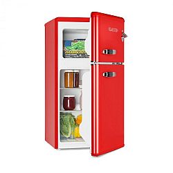 Klarstein Irene, retró hűtőszekrény fagyasztóval, 61 l hűtő, 24 l fagyasztó, piros