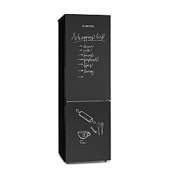 Klarstein Miro XL, hűtőszekrény fagyasztóval, 177/74 l, A+, tábla elülső rész, fekete