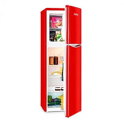 Klarstein Monroe Red XL hűtőszekrény fagyasztóval, 97/39 l, A+, retró dizájn, piros