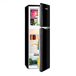 Klarstein Monroe XL Black hűtőszekrény fagyasztóval, 97/39 l, A+, retró dizájn, fekete