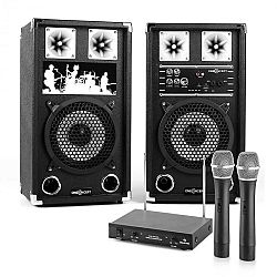 Electronic-Star Karaoke szett - aktív hangfalpár vezeték nélküli mikrofonokkal