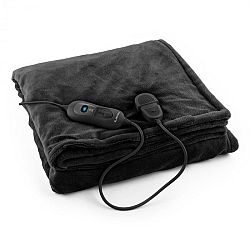 Klarstein Columbo XL melegítő takaró, 120 W, mosható, 180x130 cm, mikroplüss, fekete