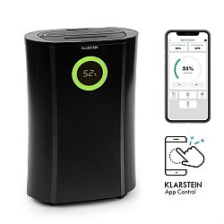Klarstein DryFy Pro Connect, páramentesítő, WiFi, kompressziós, 20 l / nap, 20 m², 370 W, fekete
