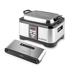 Klarstein Tastemaker + Foodlocker Pro, készlet vákuumos főzéshez (sous-vide), elektromos főzőedény + vákuumozó gép, 550 W/6 l, 0,8 bar