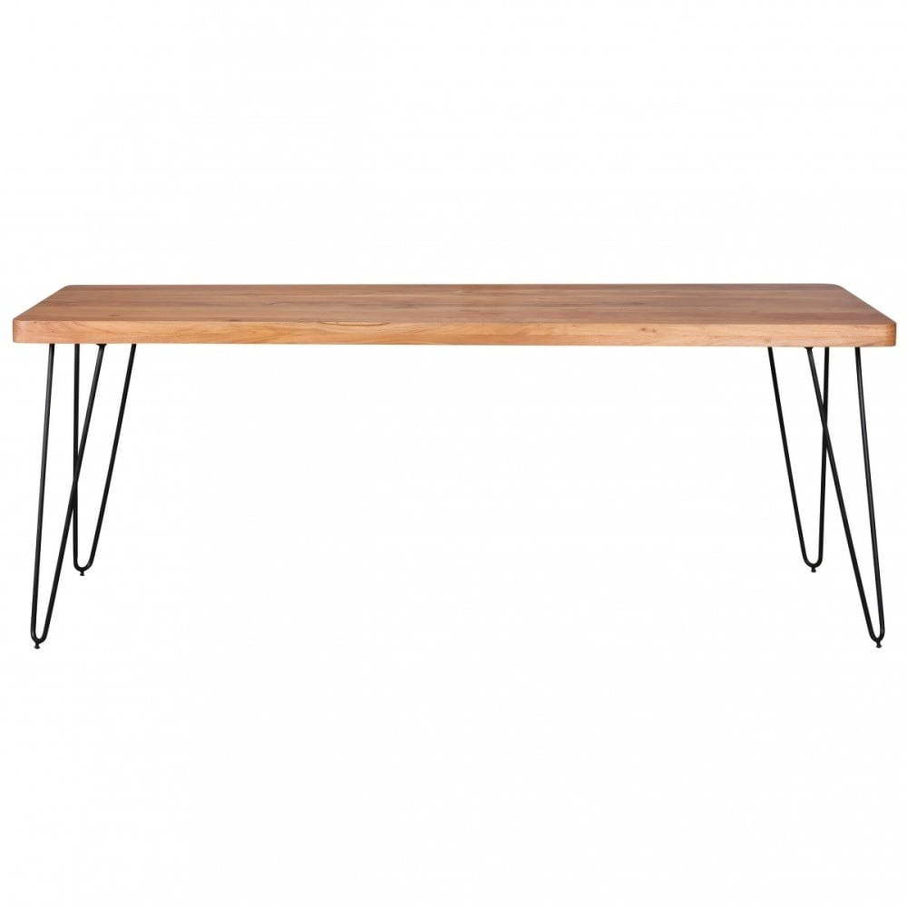 BAGLI tömör akácfa étkezőasztal, délka 200 cm Skyport Amarillo fehér fa bővíthető étkezőasztal, 180 x 76 cm