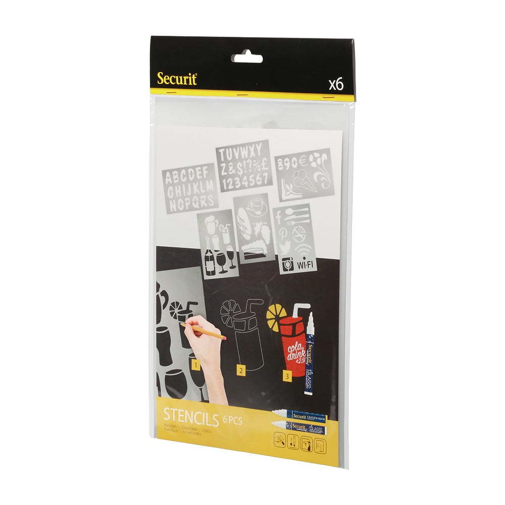 Liquid Stencil Art sablon készlet, 5 db Securit® ElegansOtthon.hu