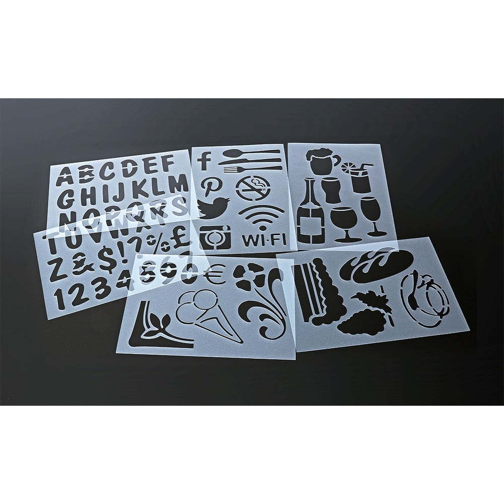 Liquid Stencil Art sablon készlet, 5 db Securit® ElegansOtthon.hu