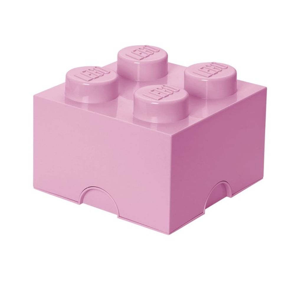 Világosrózsaszín négyszögletes tárolódoboz - LEGO®