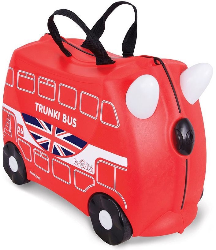 Trunki gurulós gyermekbőrönd - autóbusz