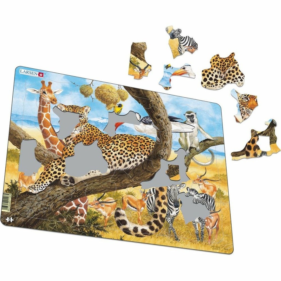 Larsen Puzzle Afrikai állatok, 48 darab