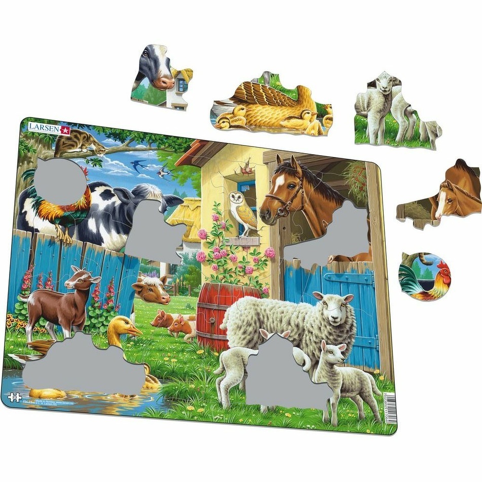 Larsen Puzzle Állatok a farmon, 25 darab